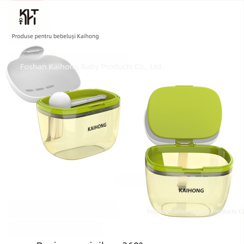 Cutie PPSU pentru lapte de bebeluș, portabilă, cu compartimente duble, sigilată și rezistentă la umiditate, potrivită de la naștere până la 3 ani