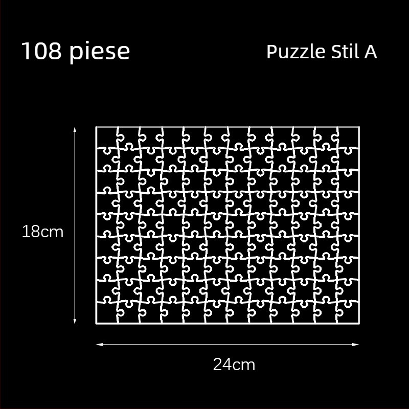 Puzzle 3D din acril transparent, 49 de piese, pentru asamblare DIY
