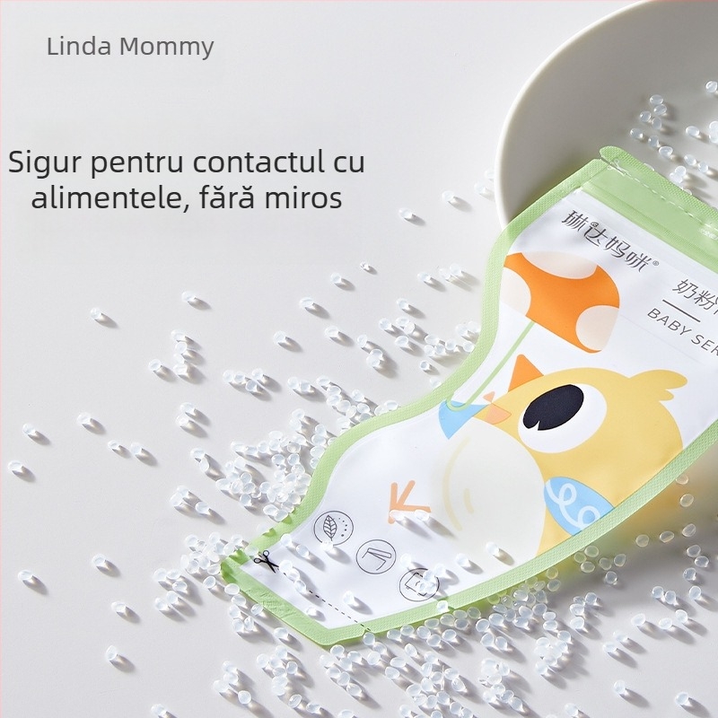 Linda Mommy Pungi pentru stocarea laptelui matern, PET, capacitate 50 g, set de 30 bucăți, de unică folosință
