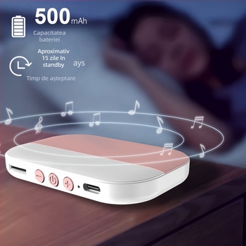 Sistem de difuzoare pentru pernă pentru somn, cu difuzoare duale, Bluetooth 5.3, 20Hz–20kHz, SNR ≥70dB