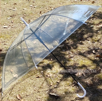 Umbrelă de reclamă cu mâner lung și logo, pânză din plastic 210T, 8 brațe din fier, tijă din oțel, deschidere automată