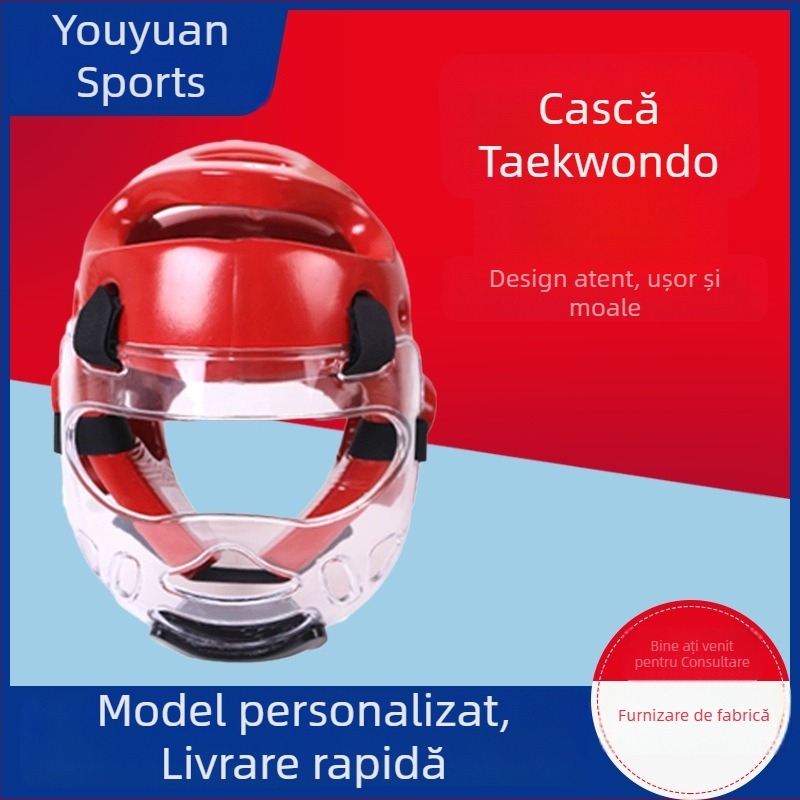 Casca de box cu strat de spumă din bumbac, stil vertical, 0.35 kg, pentru arte marțiale, autoapărare și echipament de protecție sportiv