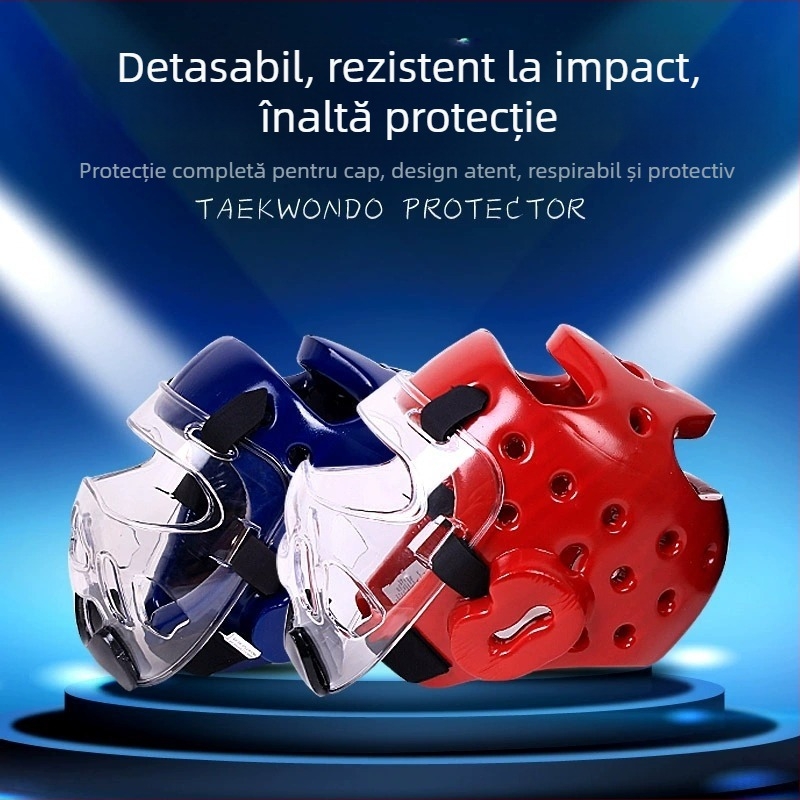 Casca de box cu strat de spumă din bumbac, stil vertical, 0.35 kg, pentru arte marțiale, autoapărare și echipament de protecție sportiv