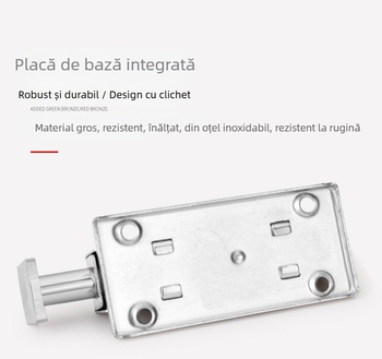Încuietoare de ușă din oțel inoxidabil cu arc, pentru uși și ferestre (modelul 005; material: oțel inoxidabil; suprafață: ștampilat; stil: minimalist modern)