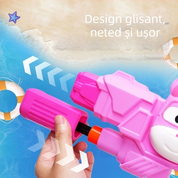 Pistol de apă cu rucsac, capacitate mare, din plastic, jucărie interactivă pentru copii 4–6 ani
