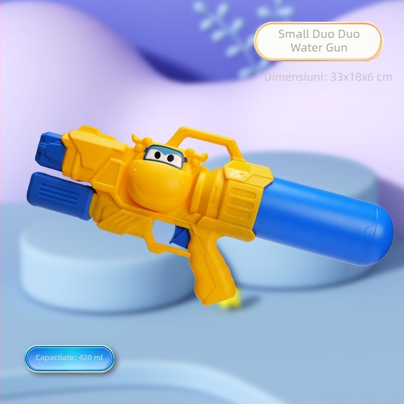 Pistol de apă cu rucsac, capacitate mare, din plastic, jucărie interactivă pentru copii 4–6 ani
