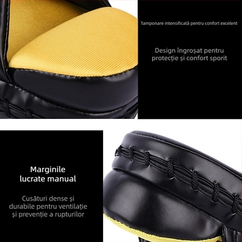 Țintă de mână clasică pentru antrenament de box — material PU, stil vertical, 0,2 kg, pereche