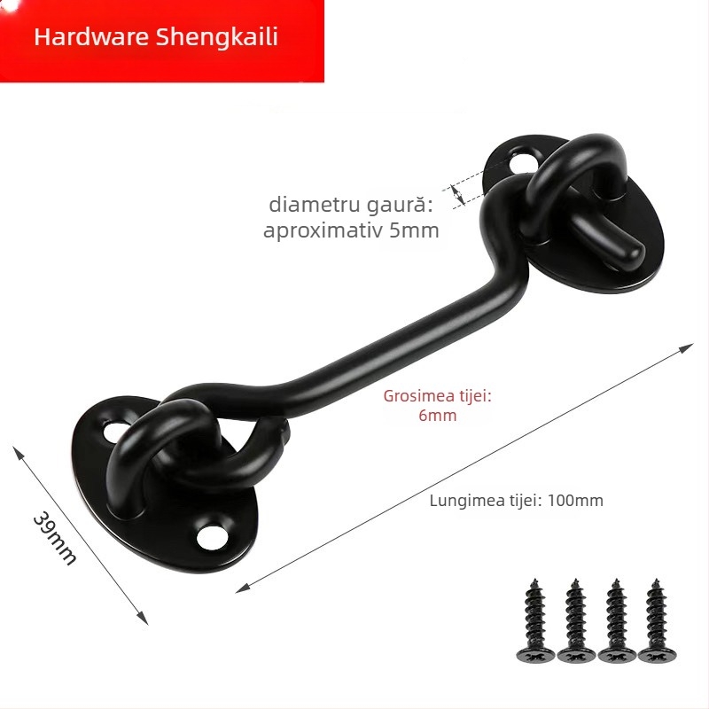 Zăvor pentru fereastră în formă de A, din oțel inoxidabil, finisaj electroplacat, modelul 009