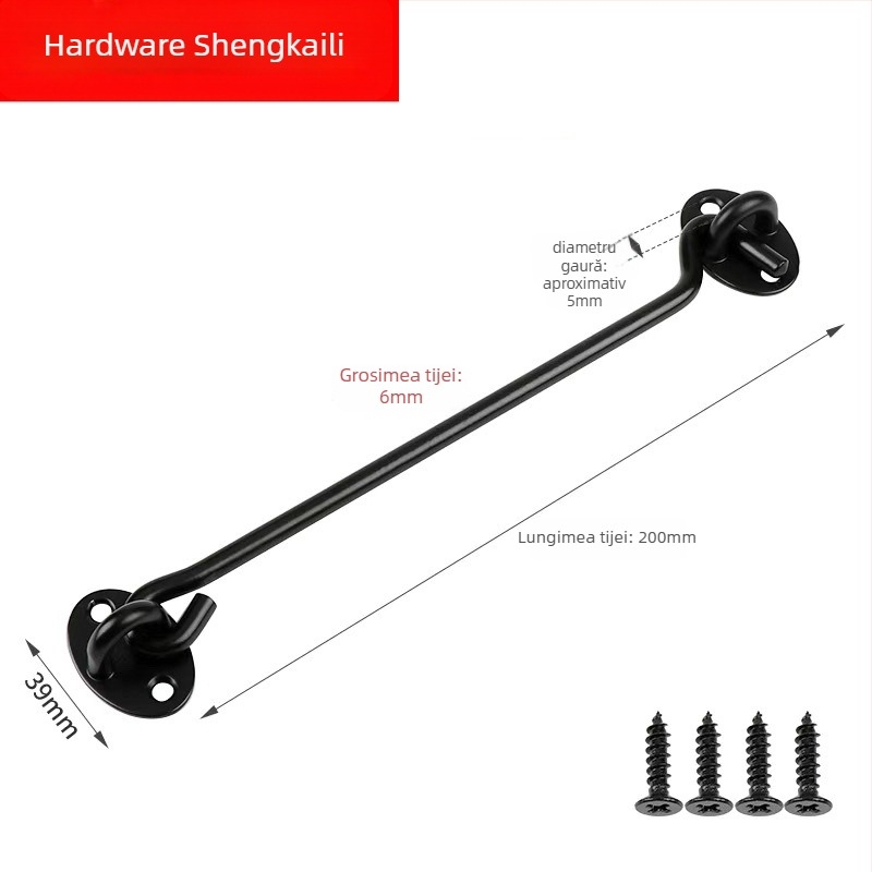 Zăvor pentru fereastră în formă de A, din oțel inoxidabil, finisaj electroplacat, modelul 009