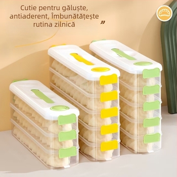 Cutie de depozitare pentru colțunași – plastic, stil lux ușor ZX5774