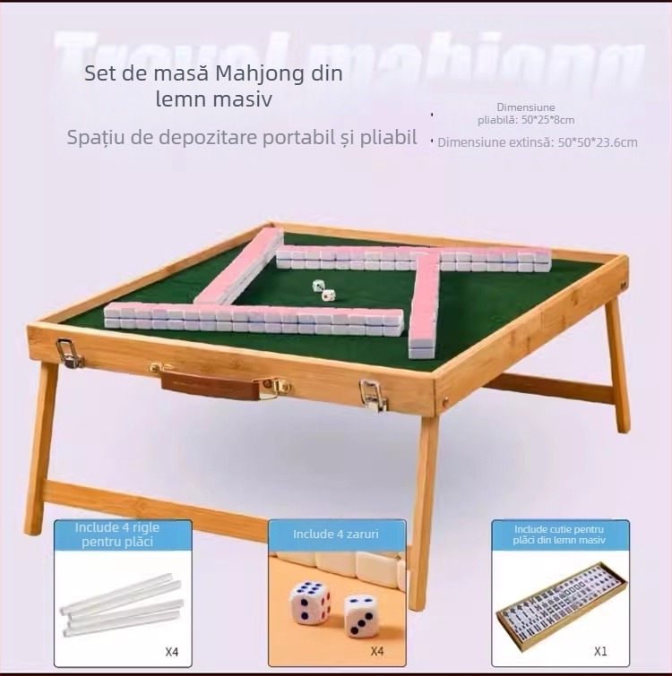 Piese mini Mahjong cu litere și cuvinte în engleză, ediție Pinyin pentru dezvoltarea gândirii copiilor