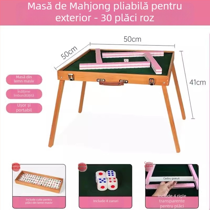 Piese mini Mahjong cu litere și cuvinte în engleză, ediție Pinyin pentru dezvoltarea gândirii copiilor