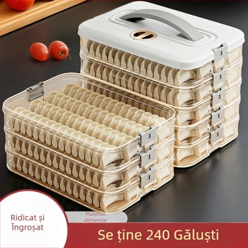 Cutie pentru găluște la congelator – ridicată și îngroșată, din plastic, design simplu, fără marcă