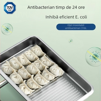 Cutie pentru dumplings din oțel inoxidabil 316, design simplu, marcă privată autorizată, potrivit pentru congelator
