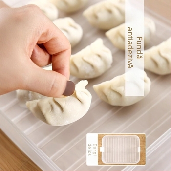 Cutie de depozitare a alimentelor pentru frigider și congelator, din plastic alimentar, cu mai multe compartimente, stil nordic