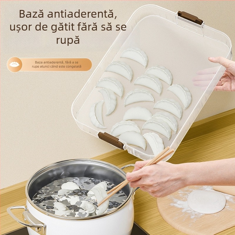 Cutie de depozitare pentru găluțe, din plastic alimentar, stil simplu, fără marcă, potrivită pentru congelare