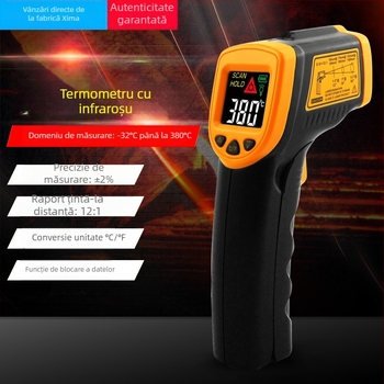 AR320+ Termometru IR Portabil, Precizie înaltă, Fără contact, Grad industrial, Ecran LCD