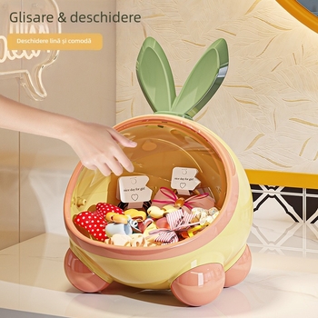 Cutie de depozitare pentru elasticele de păr – stil drăguț, organizator pentru accesorii de păr și bijuterii pe masa de toaletă; Material: Alt; Brand: Fără marcă privată