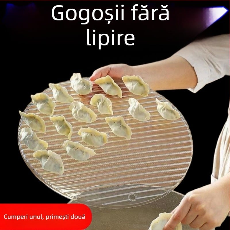 Covoraș de acoperire pentru tavă de găluște - transparent, de calitate alimentară, rotund, stil simplu