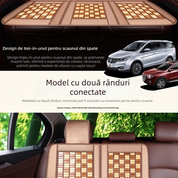 Perna de scaun auto ventilată, cu suprafață din bambus și umplutură goose down, pentru vară, marcă Unique