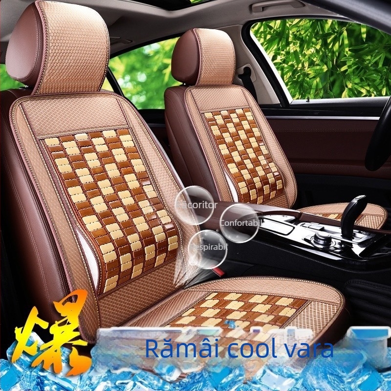 Perna de scaun auto ventilată, cu suprafață din bambus și umplutură goose down, pentru vară, marcă Unique