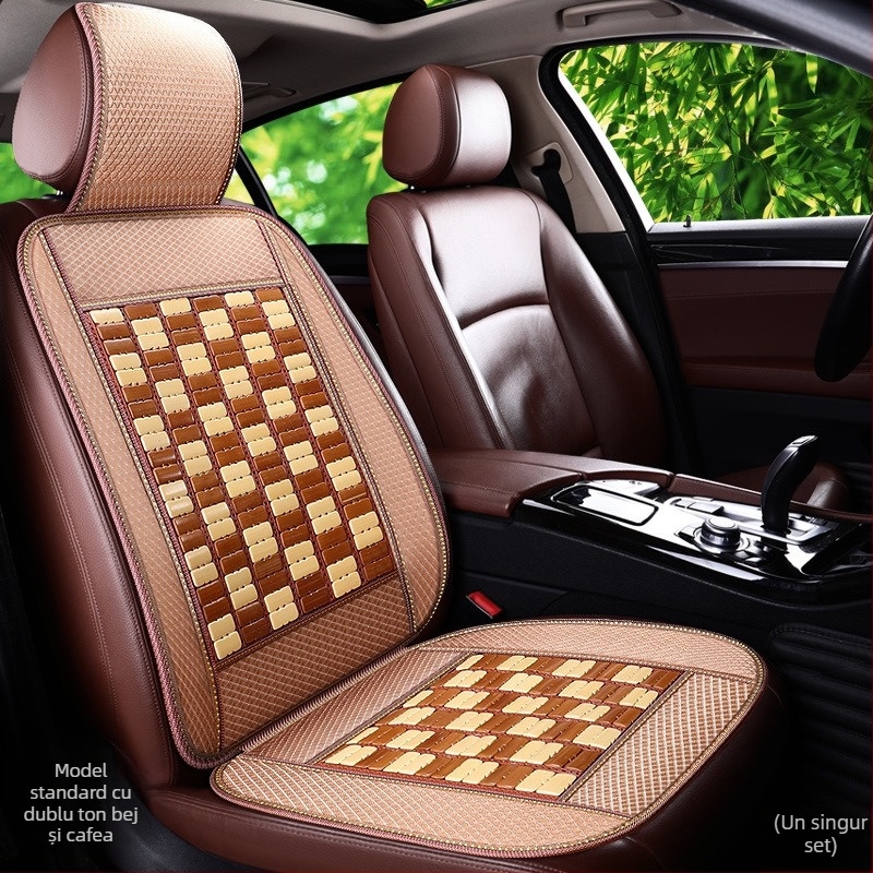 Perna de scaun auto ventilată, cu suprafață din bambus și umplutură goose down, pentru vară, marcă Unique