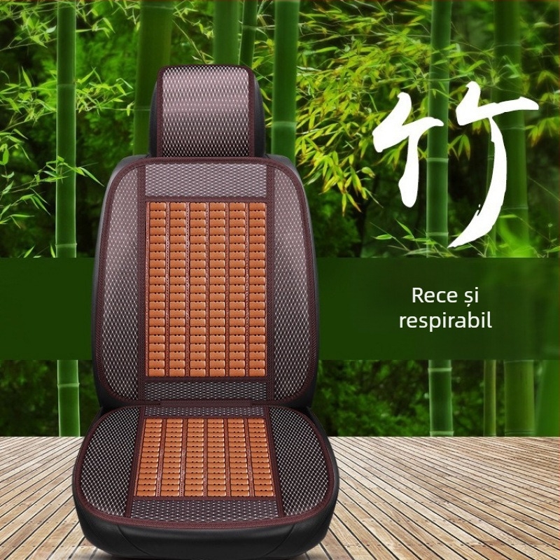 Perna de scaun auto ventilată, cu suprafață din bambus și umplutură goose down, pentru vară, marcă Unique