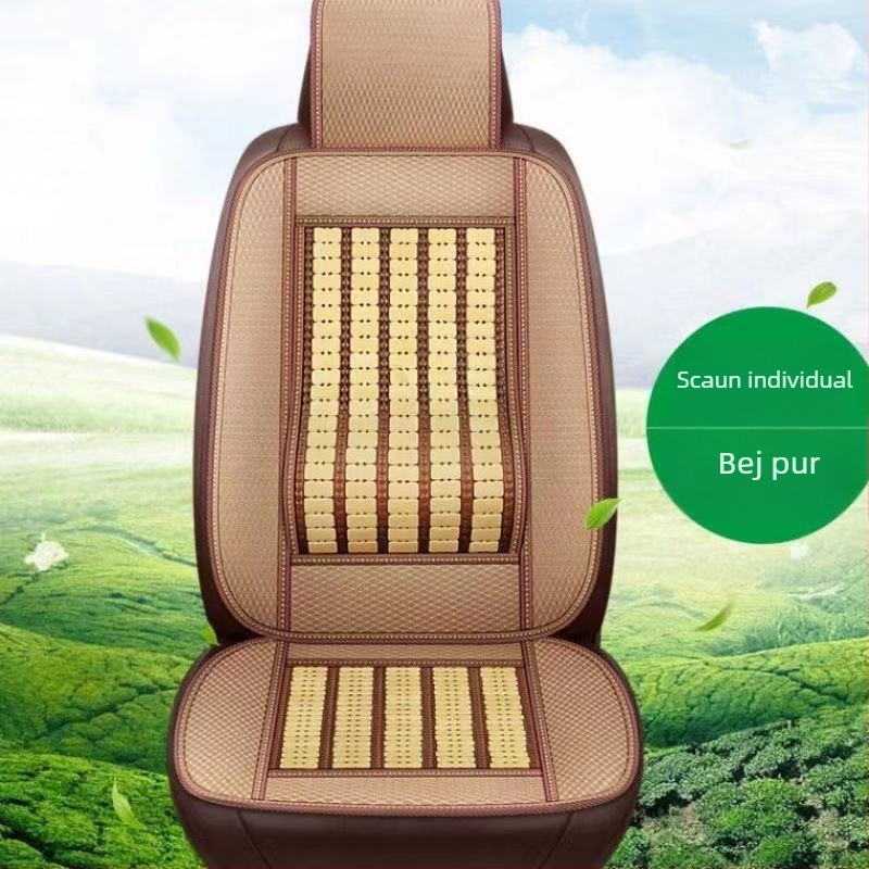 Perna de scaun auto ventilată, cu suprafață din bambus și umplutură goose down, pentru vară, marcă Unique