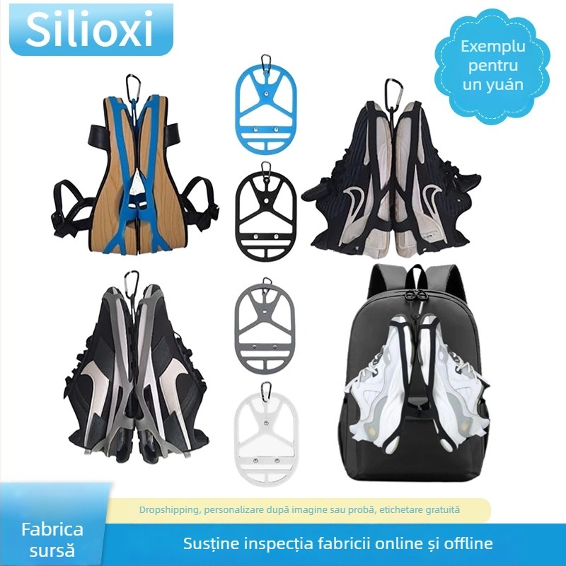 Organizator de pantofi din silicon, cu mâner, anti-derapant pentru adidași