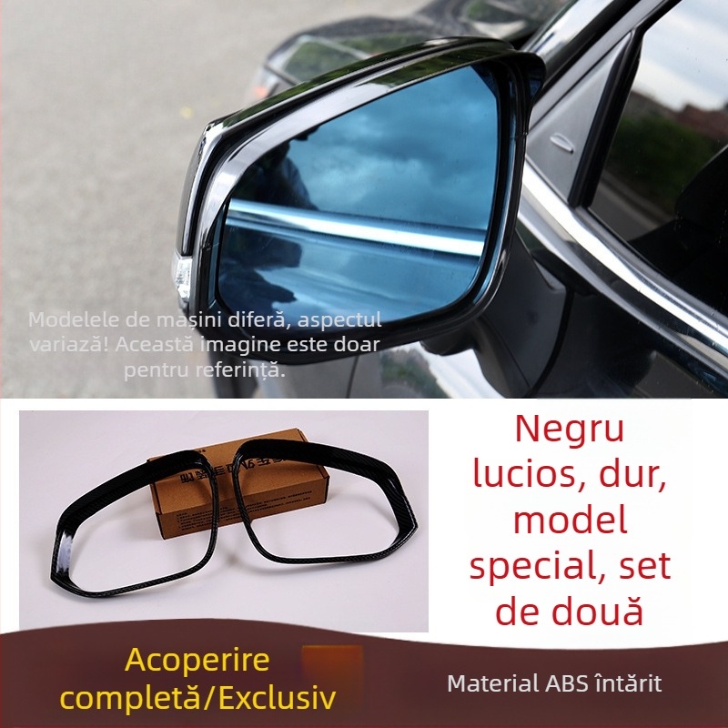 Protecție de ploaie pentru oglinda retrovizoare pentru Honda Civic, CR-V, Lingpai și Accord | Material: ABS plastic de inginerie | Adeziv 3M | Montaj fără găuri | Model BT00099