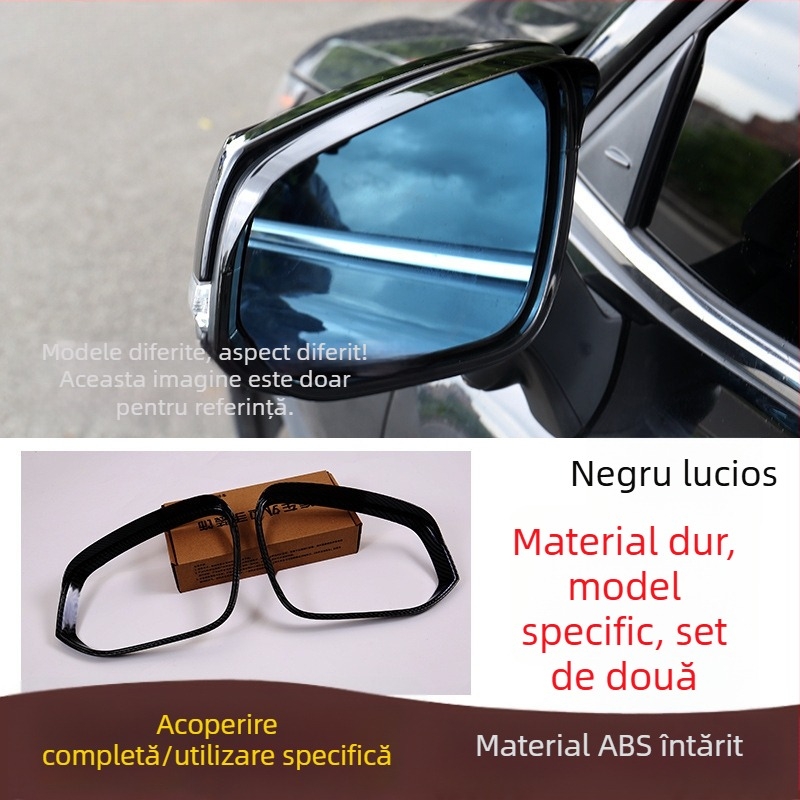 Protecție de ploaie pentru oglinda retrovizoare pentru Honda Civic, CR-V, Lingpai și Accord | Material: ABS plastic de inginerie | Adeziv 3M | Montaj fără găuri | Model BT00099