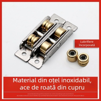 Rulment pentru ușă glisantă, design vechi, oțel inoxidabil, tip 88-80, pentru uși și ferestre glisante