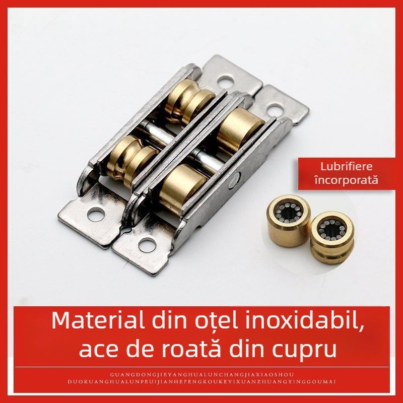 Rulment pentru ușă glisantă, design vechi, oțel inoxidabil, tip 88-80, pentru uși și ferestre glisante