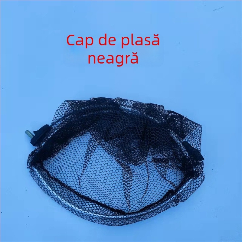 Cap de plasă pliabil pentru pescuit cu plasă tratată cu lipici, plasă fină, buzunar cu inel, design anti-încurcare