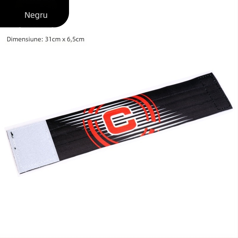 Brățară de căpitan din nylon pentru fotbal, cu Velcro, formă în C, antrenament personalizabil