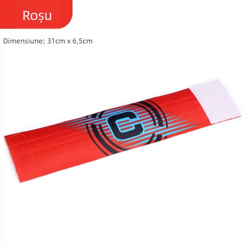 Brățară de căpitan din nylon pentru fotbal, cu Velcro, formă în C, antrenament personalizabil
