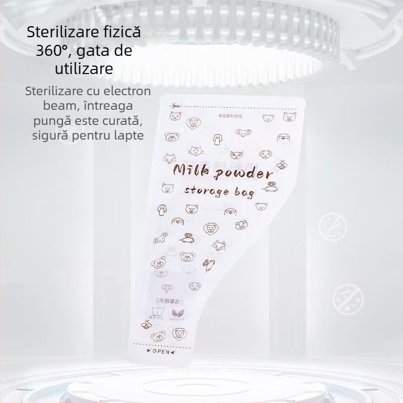 Cutie pentru lapte praf pentru bebeluși, YOUKEBEI, cu dublu strat, de la naștere până la 3 ani