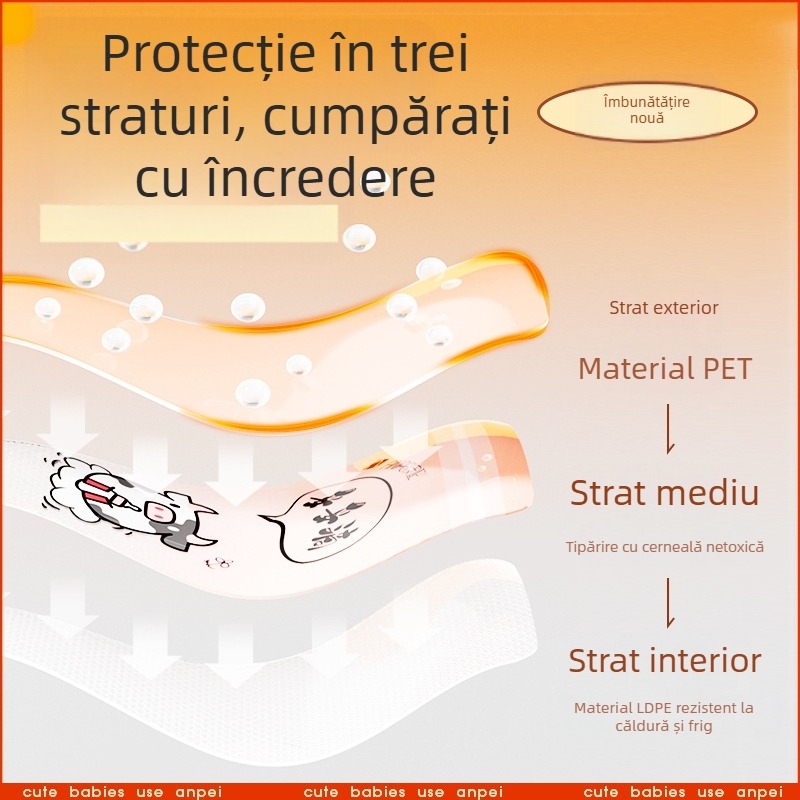 Saci/pungi pentru depozitarea și dozarea laptelui în plicuri, cu compartimente în cutie, portabile, sigilate pentru prospețime; brand Safety; greutate 0,11 kg; cod de bare 6921140831481