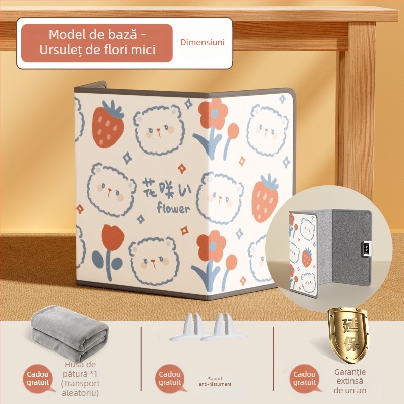 Talpă încălzită USB – piele naturală, papuci/acasă, pentru birou și casă, bărbați