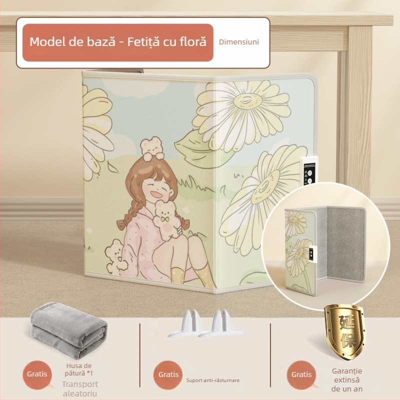 Talpă încălzită USB – piele naturală, papuci/acasă, pentru birou și casă, bărbați