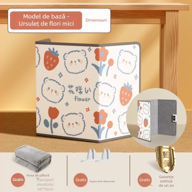 Talpă încălzită USB – piele naturală, papuci/acasă, pentru birou și casă, bărbați