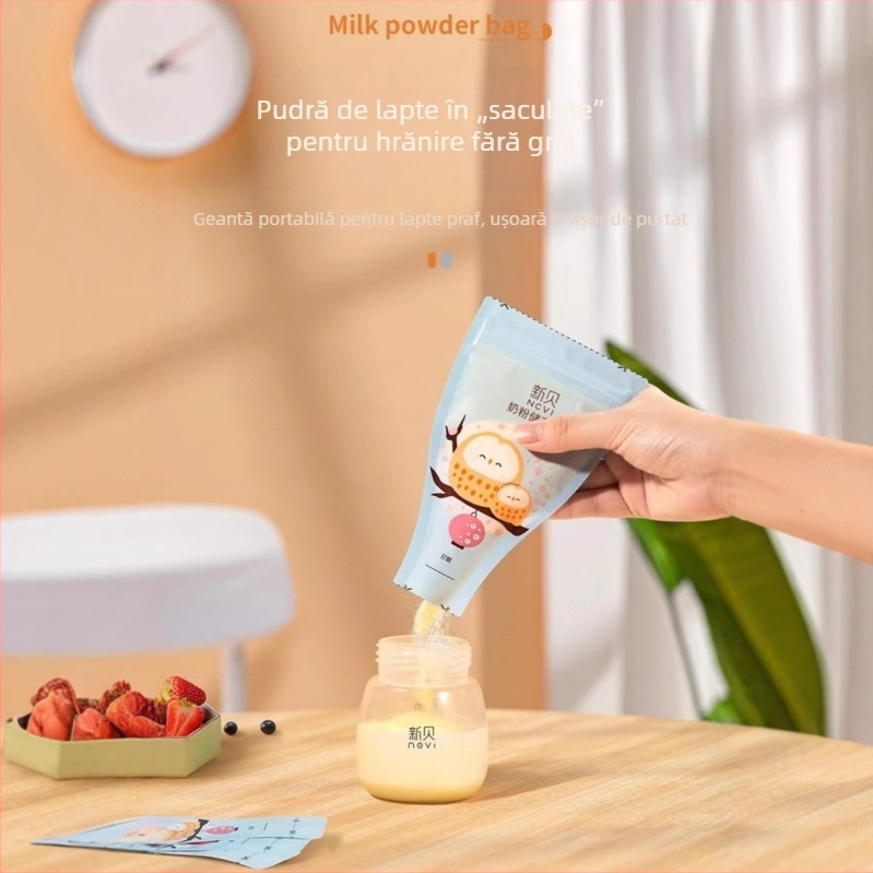 Xinbei Pungă de depozitare a laptelui praf, 30 buți, Model 9163, PET+PE