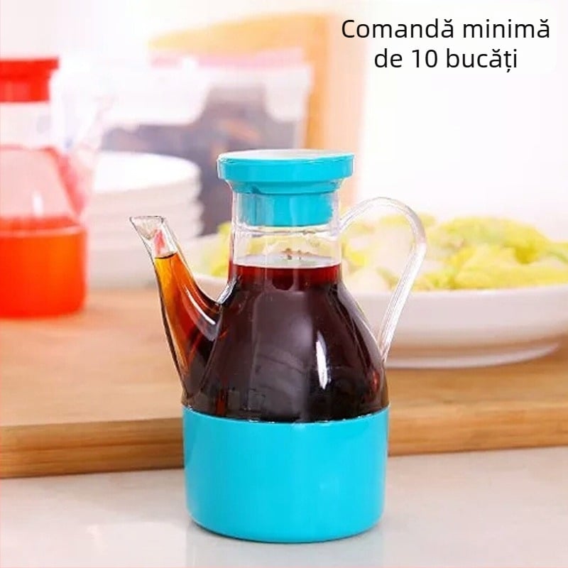 G1321 W-5 Recipient plastic pentru ulei, cu sticle de sos/otet și robinet de turnare