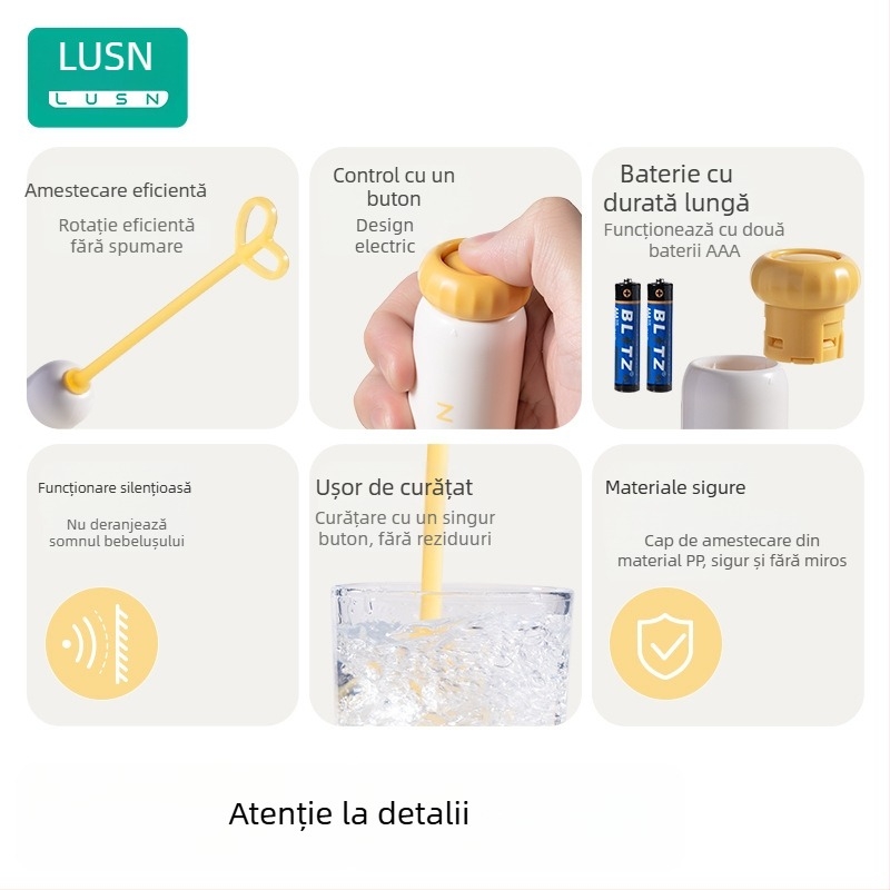 Sistem electric de amestecat lapte praf pentru sugari – Lusn/Rushan, material PP, neimportat
