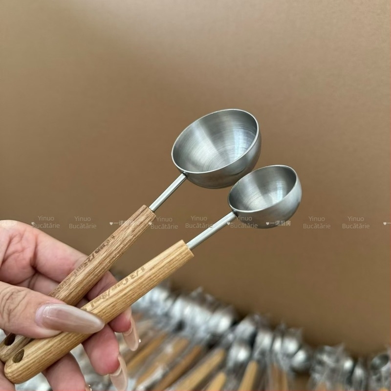 Lingură de măsurare din oțel inoxidabil 304, pentru lapte praf și cafea, măsurare precisă, model cu desen animat, pentru adulți