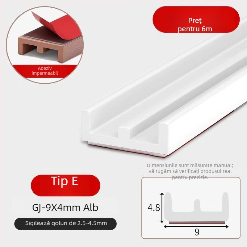 Etanșări din silicon pentru uși și ferestre, autoadezive, izolare fonică, durabile, duritate 65, brand Qunwo