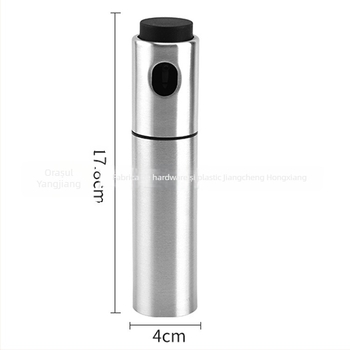 Sticlă spray pentru ulei din oțel inoxidabil, tip spray, cu deschidere și închidere automate, design modern minimalist, cu logo imprimat