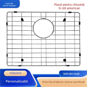 Grilă de drenaj pentru bucătărie din oțel inoxidabil 304, fără montaj, funcție de drenare, Hengshui, China