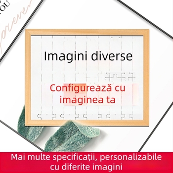 Puzzle plat din lemn — Personalizabil 500/1000 piese, DIY cu desene personalizate