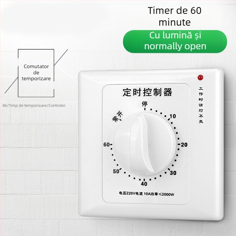 Timer mecanic de 60 minute pentru pompă de apă, 220V, montaj tip 86